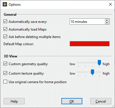 Options dialog of the Analyst