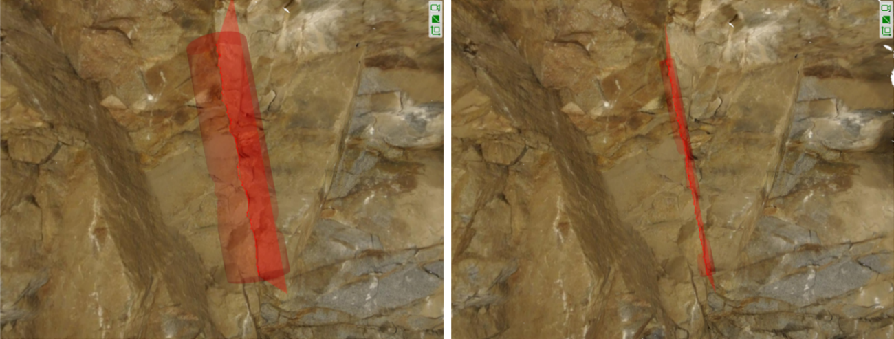 Adapting the cylinder`s with from narrow (left) to wide (right) by scrolling the mouse wheel