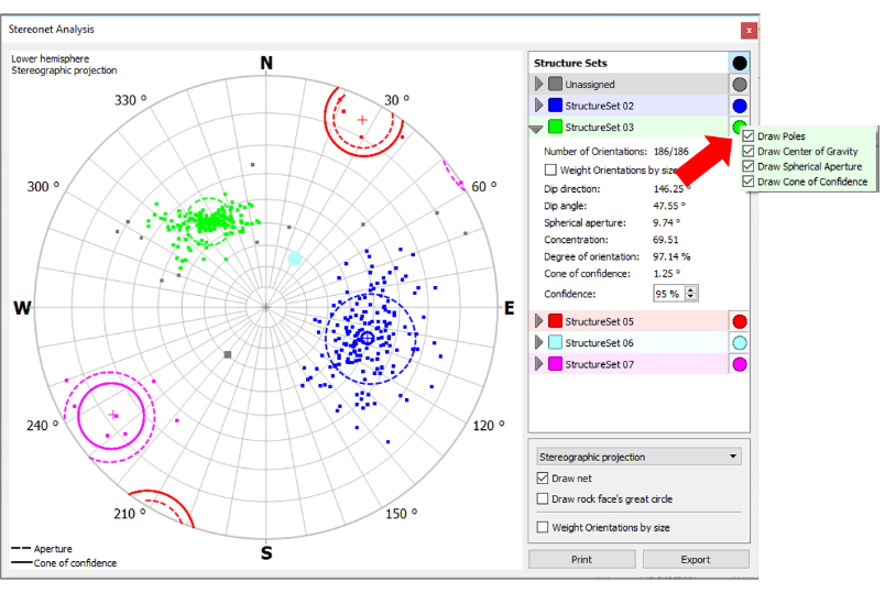  Editing the projection of individual Structure Sets