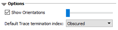 Options dialog for Structures