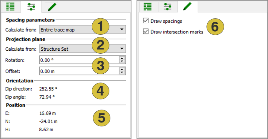 Trace map configuration
