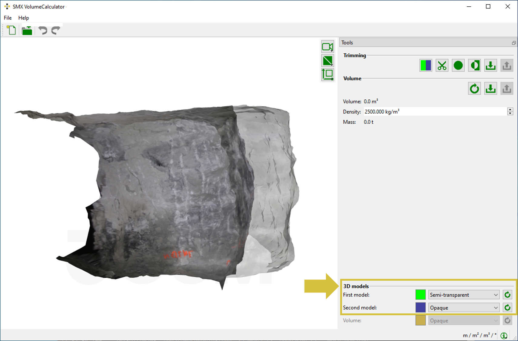Loaded 3D models of a tunnel excavation