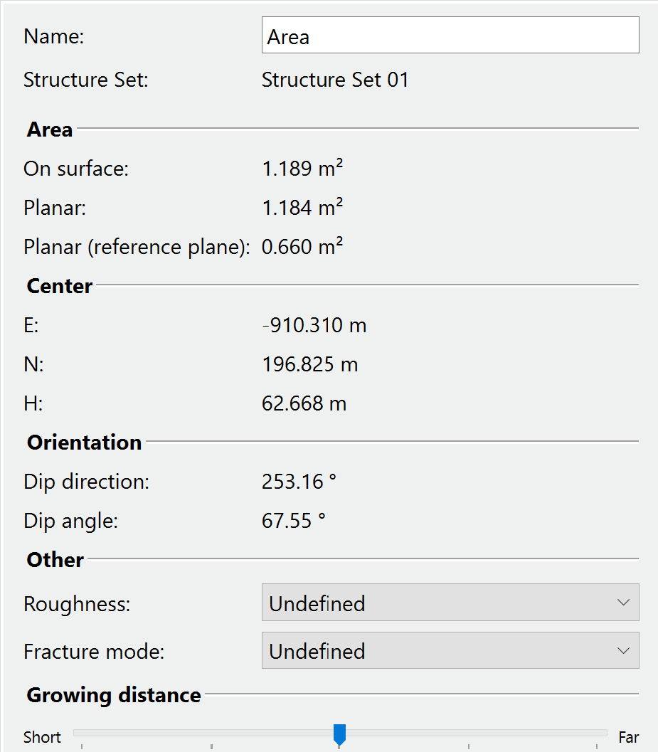 area measurements