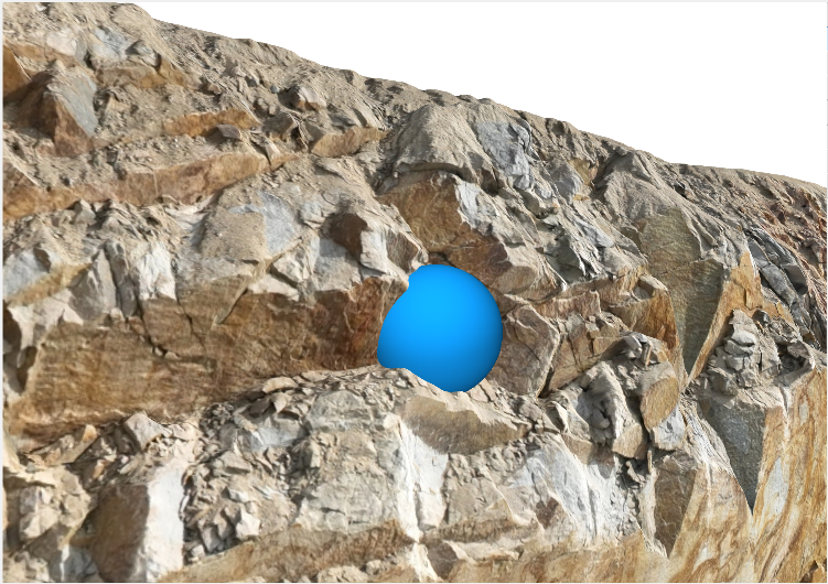 water on model