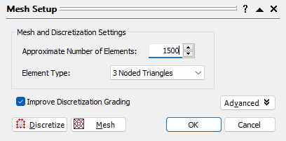 Mesh Setup Dialog