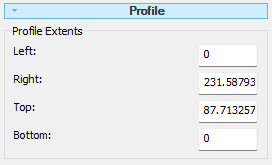 Profile Extents Input Sidebar