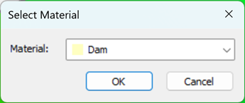 Select material dialog