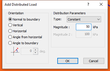 add distributed load dialog