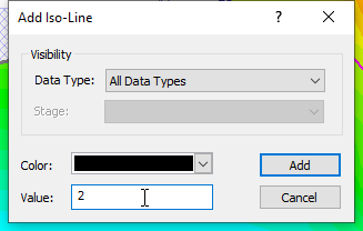 Add Iso-Line dialog