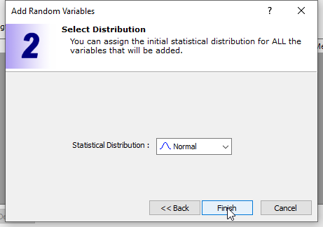 add random variable - normal distribution