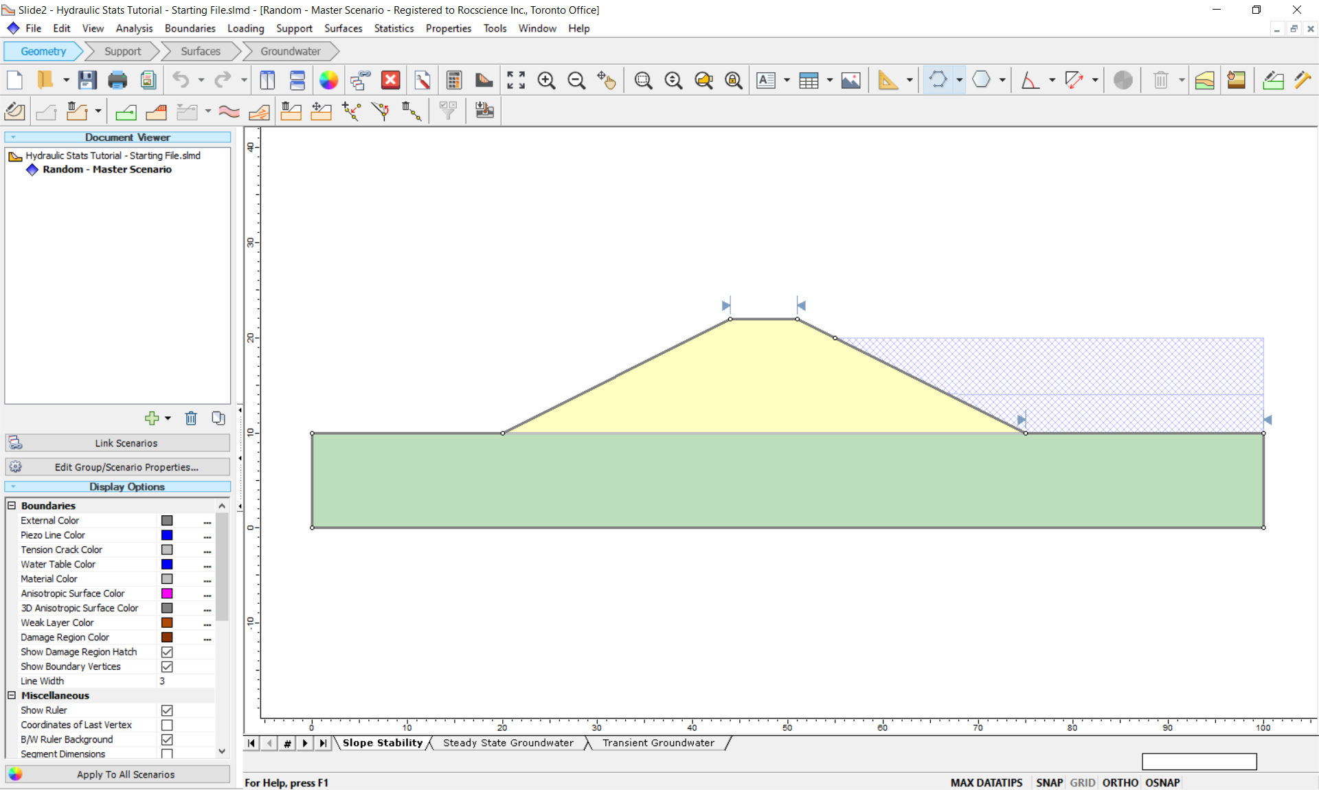 starting model