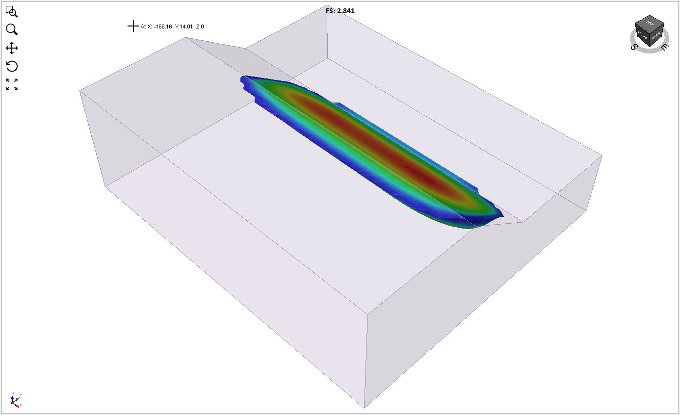 Show Contours with FS (Rock Mass)