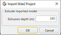 Import Slide2 Project Dialog