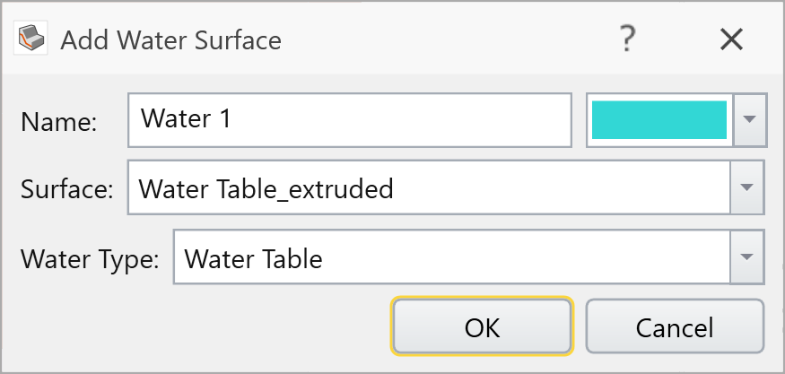 Add water surface