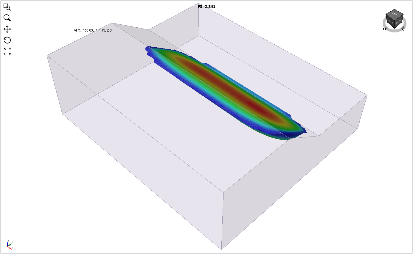 Show Contours with FS (Rock Mass)