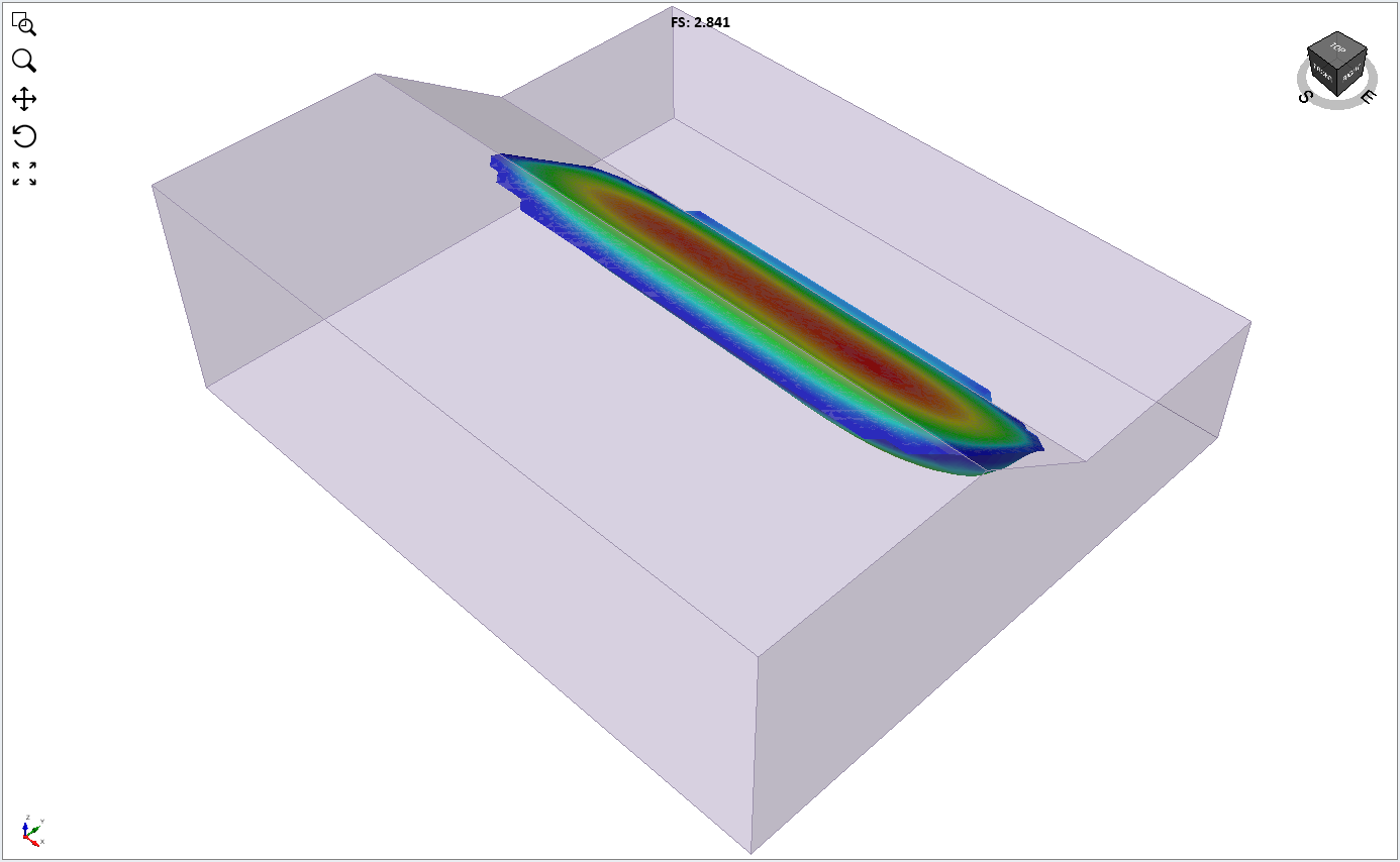 Show Contours with FS (Rock Mass)