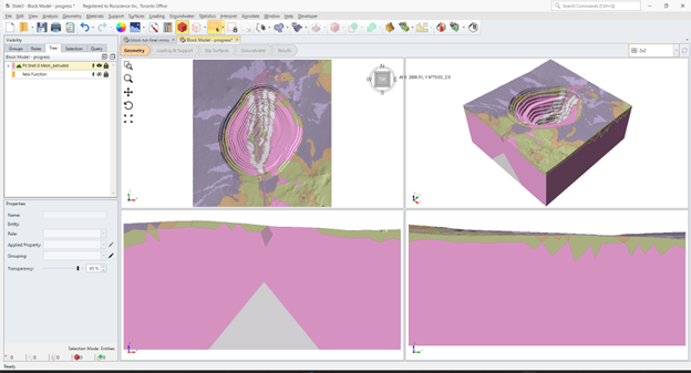 Pit Shell Block Model Figure