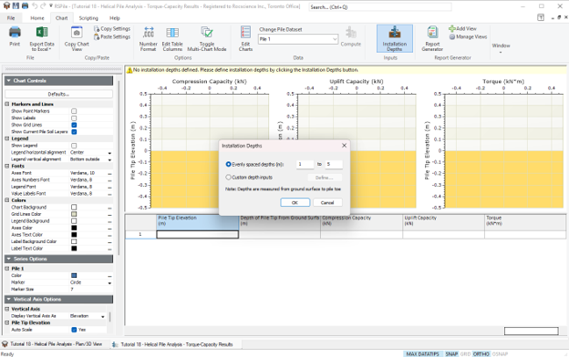 Figure 1. C-Phi soil definition within the Define Soil Properties dialog.