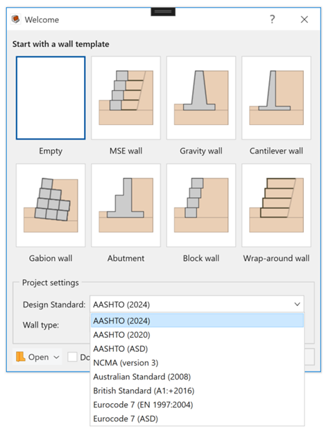 Figure 1. RSWall’s Welcome Dialog