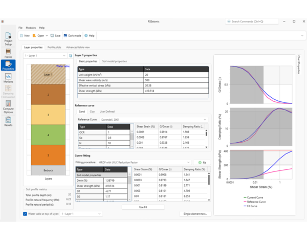 RSSeismic | 1D Seismic Site Response Analysis Software - Rocscience