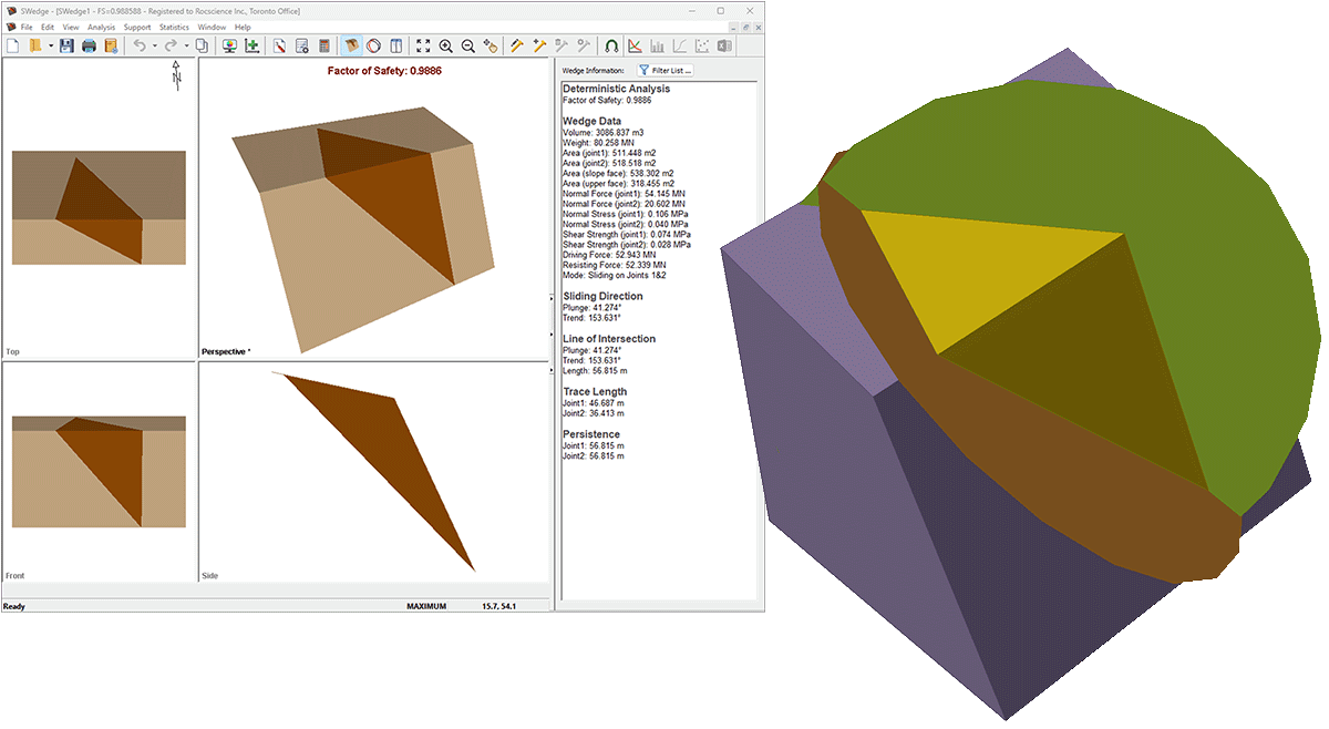 RocSlope3 SWedge integration