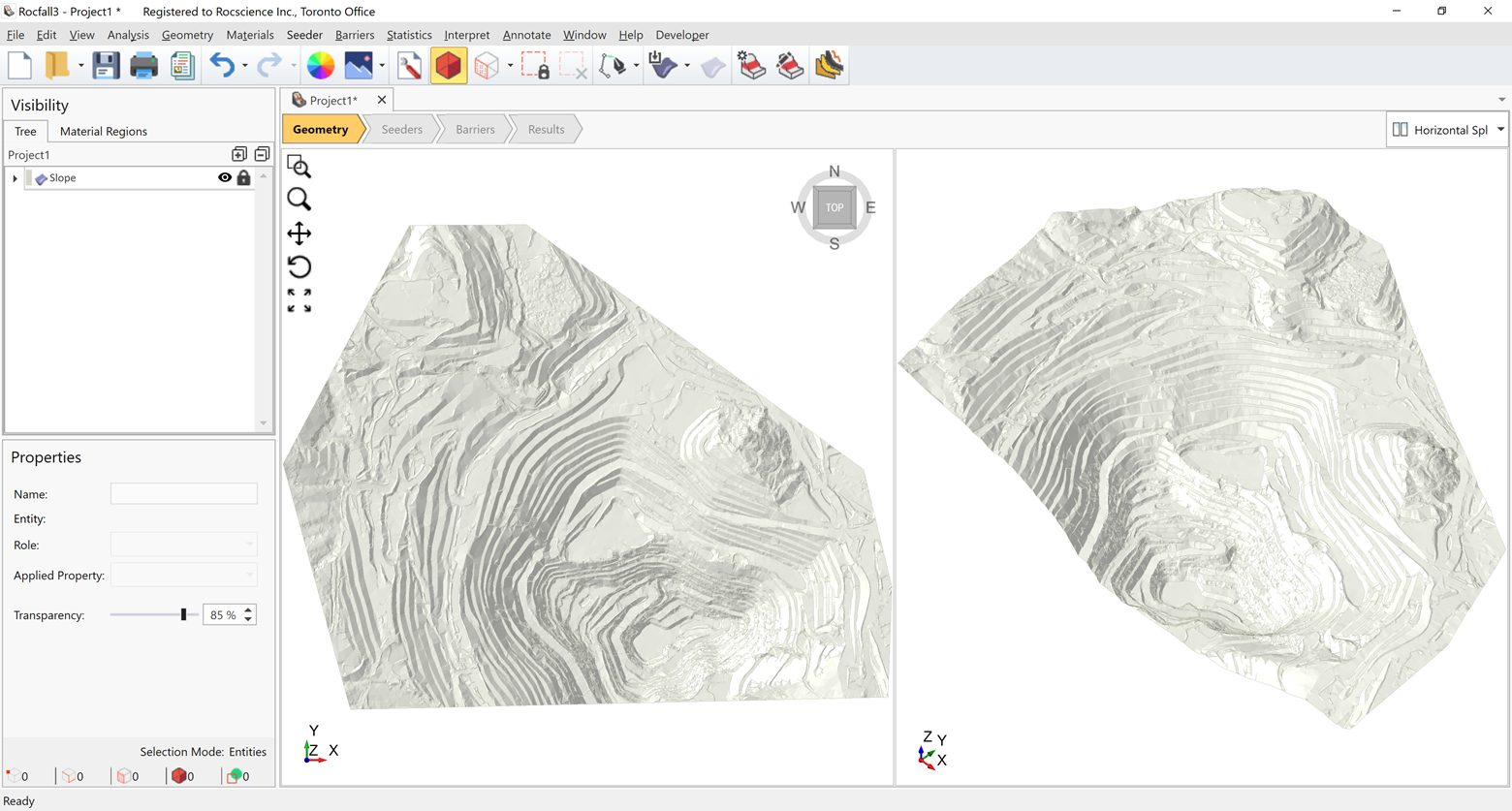 3D model creation in RocFall3