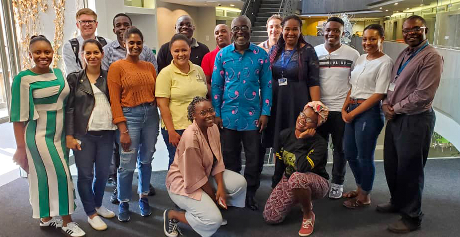Dr. Reginald Hammah, Director of Rocscience Africa, with the students of University of Cape Town after delivering a customized course