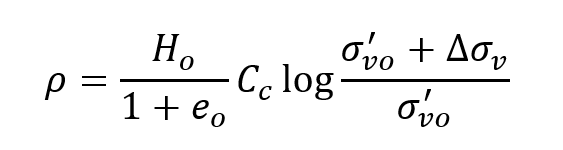 Primary Consolidation Equation 1