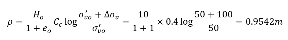 Primary Consolidation Equation 5