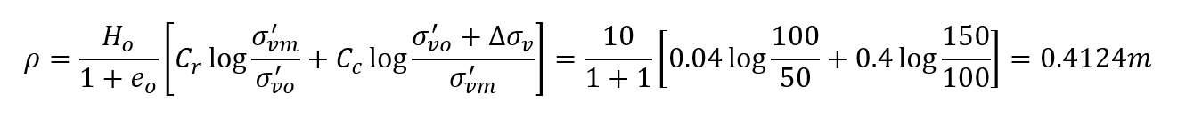Primary Consolidation Equation 6