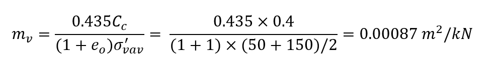 Primary Consolidation Equation 7