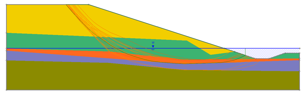 The image is showing a Slide2 model for Response Surface results with 10,000 samples FS < 1