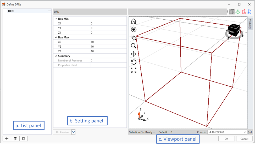 Figure 1. The Define DFNs window in RS3.