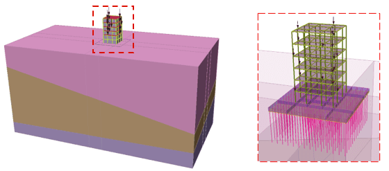 RS3 3D Model of a building on top of a foundation