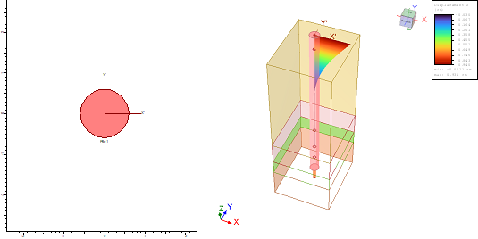 Layout of the example model in RSPile