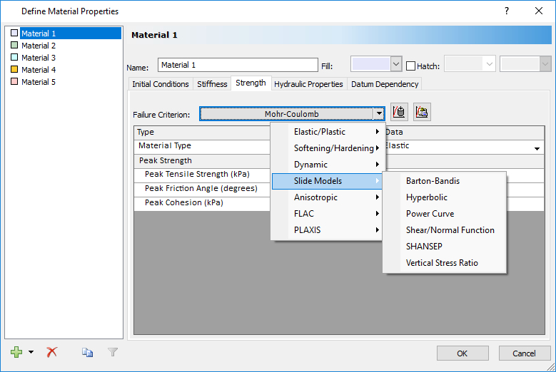 Advanced Material Models in RS2 2019