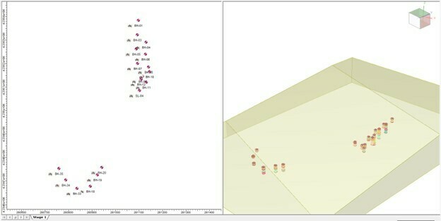 Image Showing RSLog Boreholes with Symbols