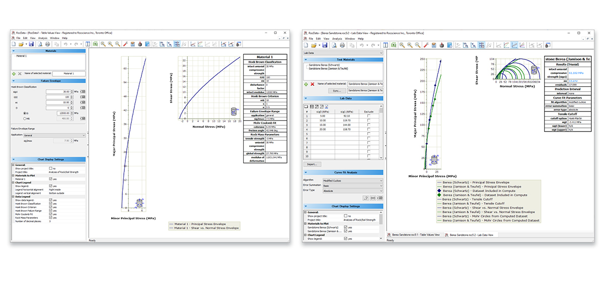 RocData Version 5 Software Screenshots