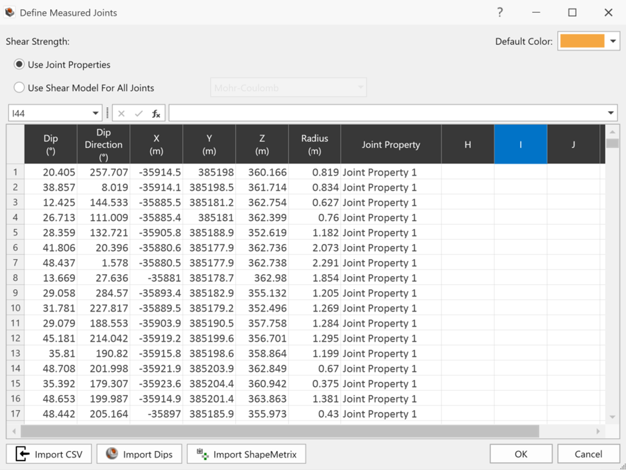 ShapeMetriX and RocSlope3 Integration Figure 3