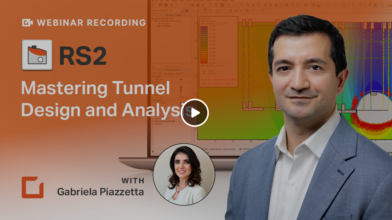 Video thumbnail webinar Mastering Tunnel Design RS2 play