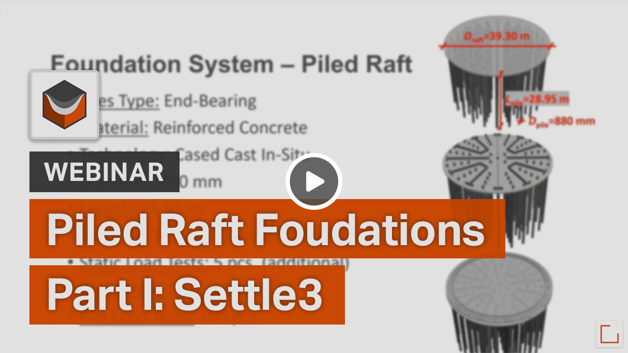 3D FEM Based Settlement Analysis: Part I - Piled Raft Foundation