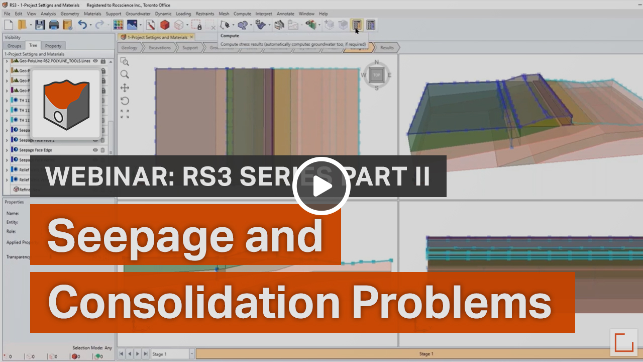 RS3 Webinar Series: Part II - Seepage and Consolidation Problems