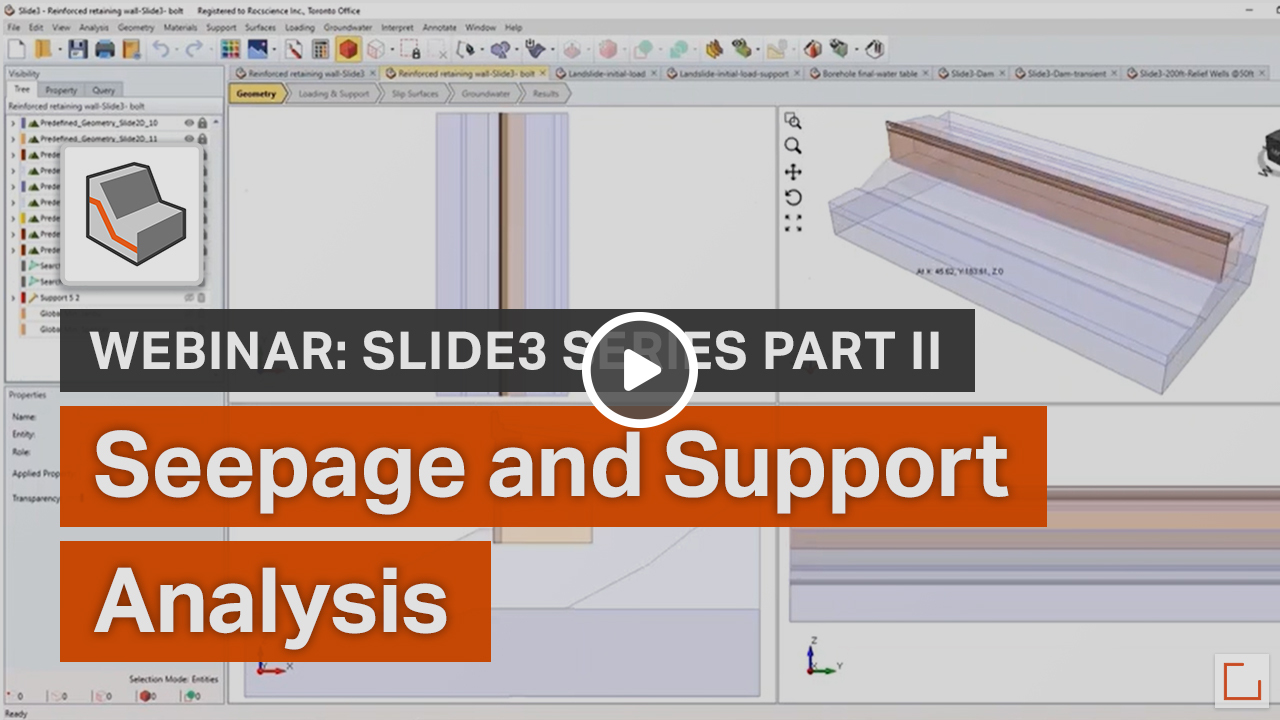 Slide3 Webinar Series: Part II - Seepage and Support Analysis