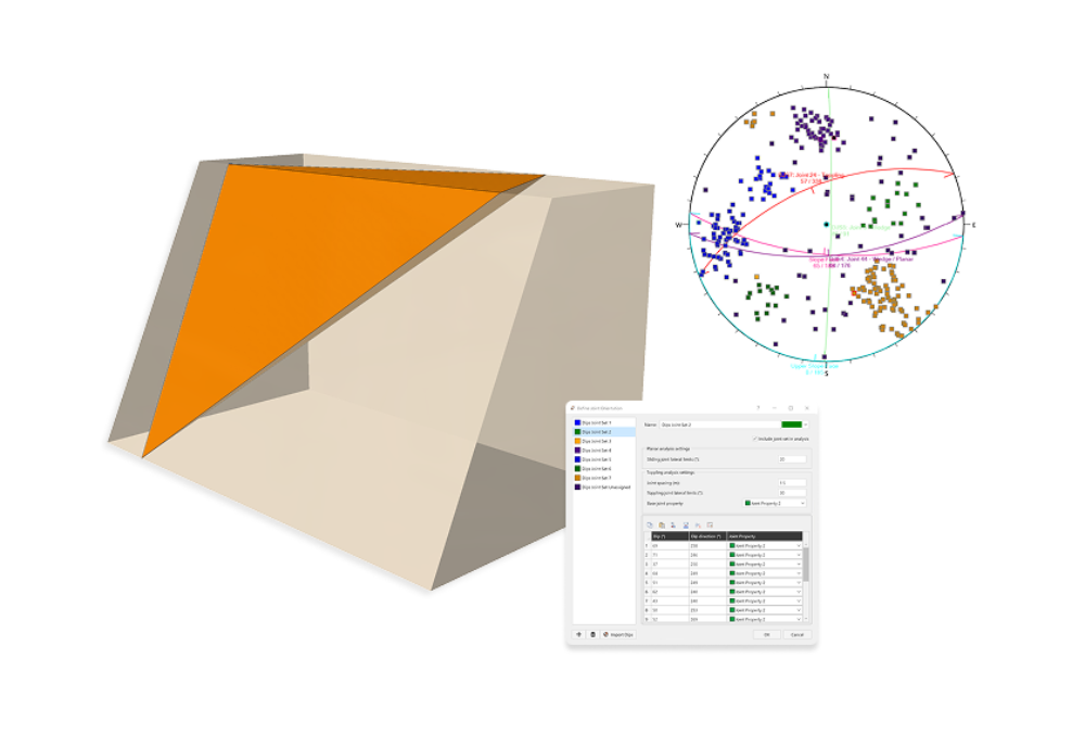 rocslope2 Multiple Joint Sets & DIPS Import