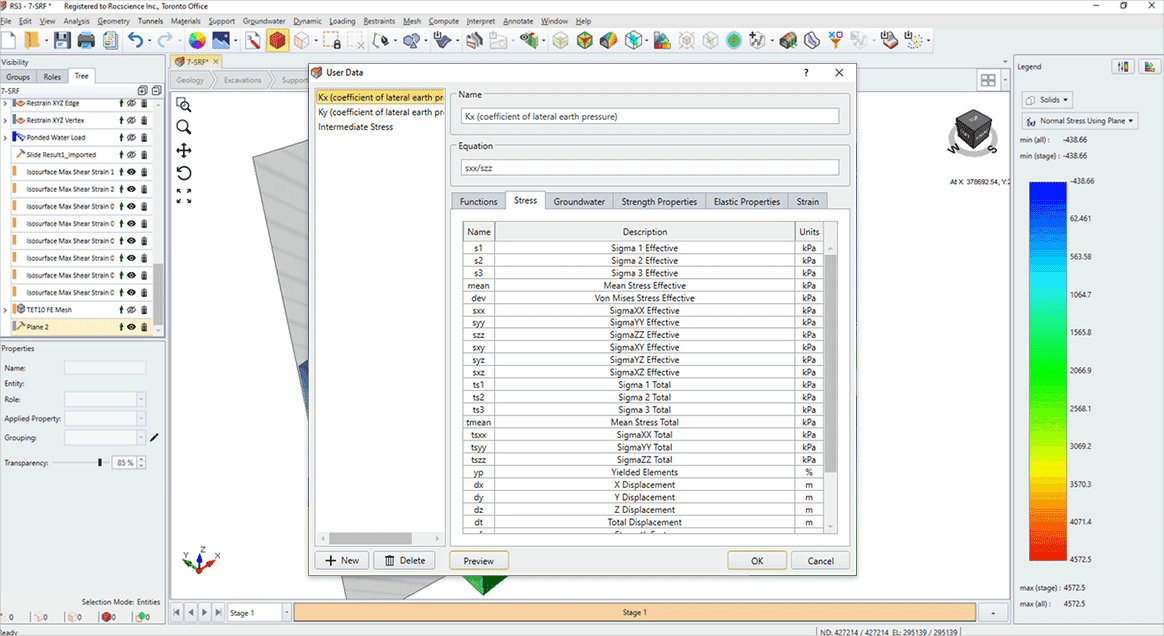 User Data Options RS3