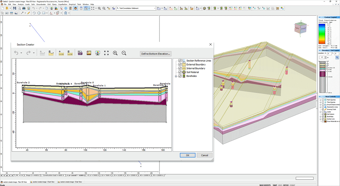 2D section creator in Settle3