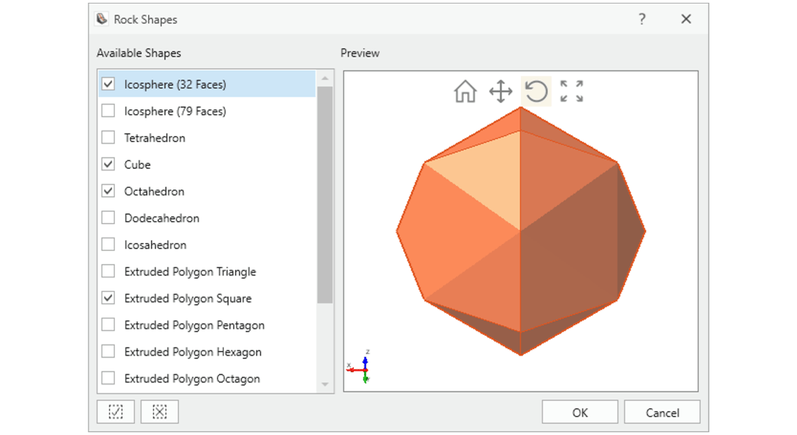 Rigid Body Analysis and Expanded Shape Library